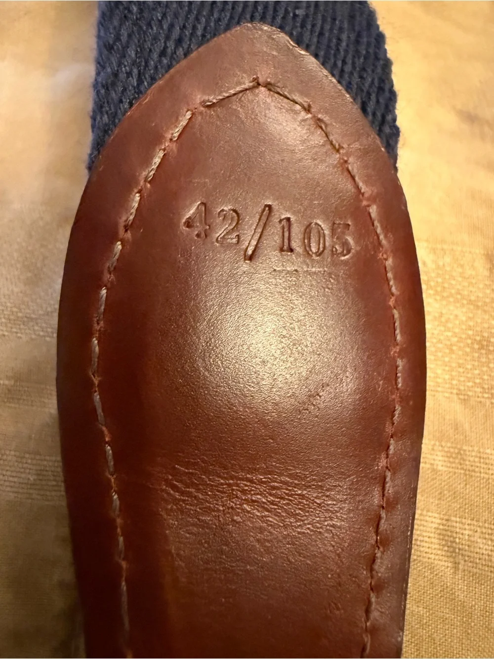 2021 PGA Championship Ocean Course Webbed Belt with Brown Horween Leather Trim